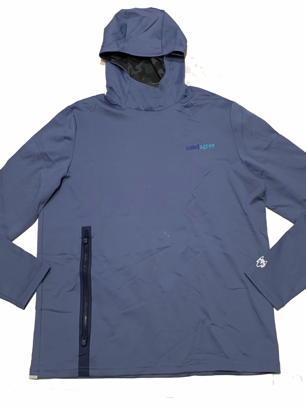 Greyson Performance Hoodie Jacket in Slate Blue